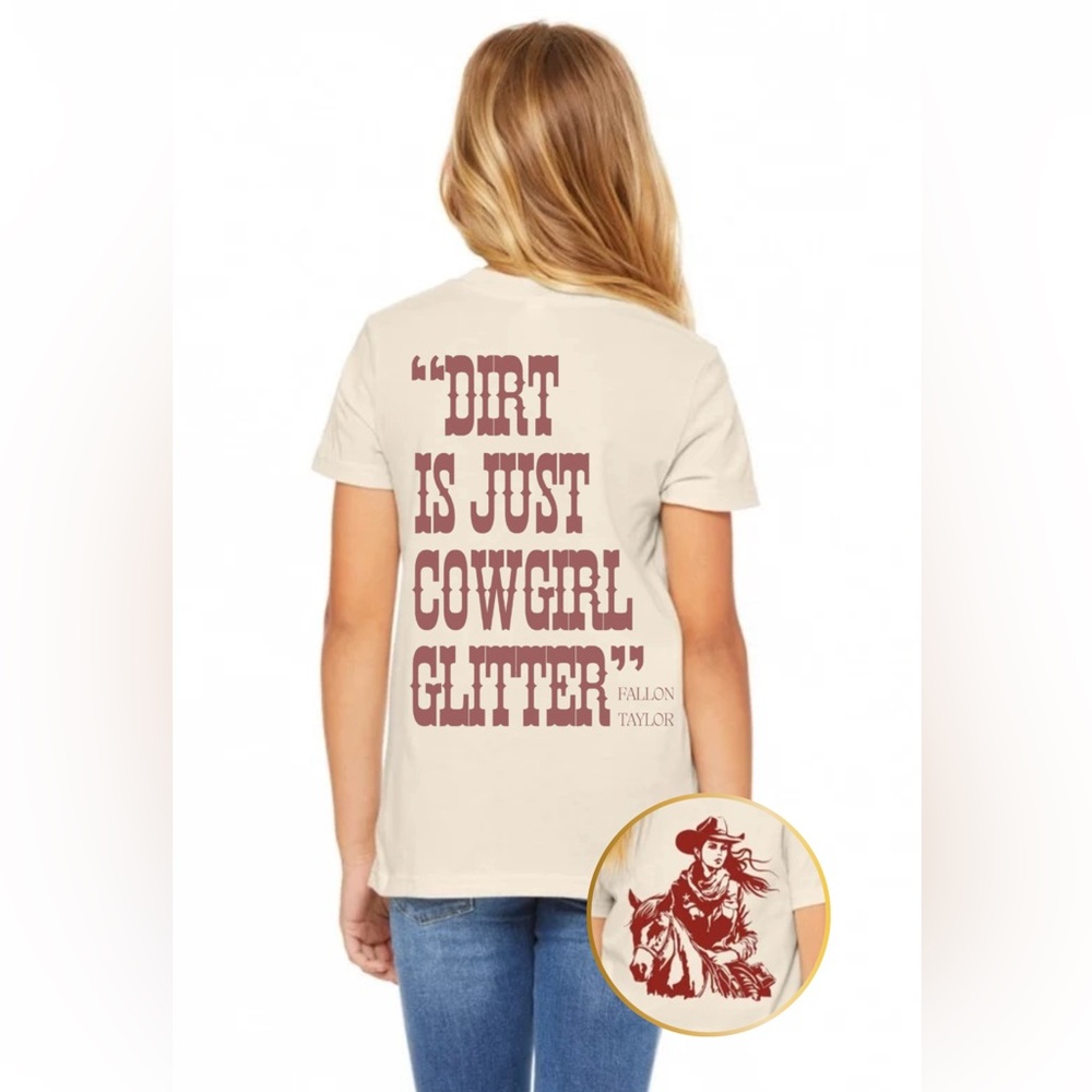 Cowg Glitter Youth Top
